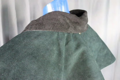 Suede Leather Duster (shortened) with Mantle - view 20