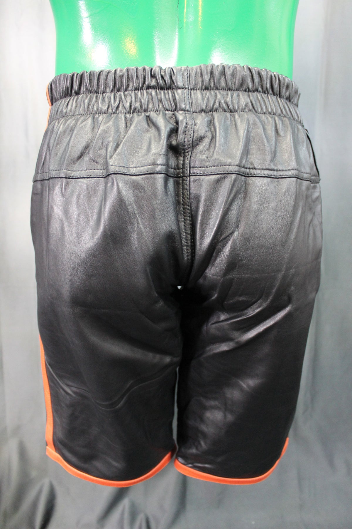 Basketball Shorts in Black and Orange - view 5