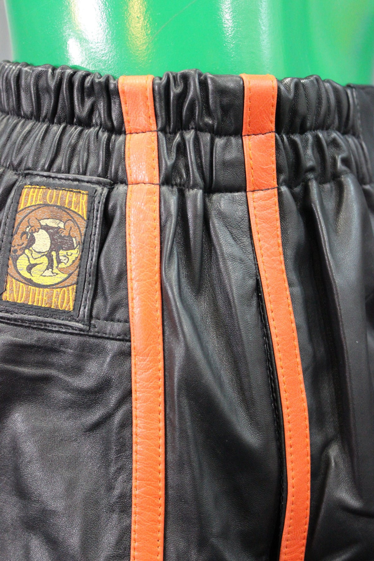 Basketball Shorts in Black and Orange - view 6