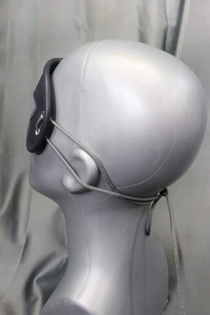 Leather Party Mask with Rolled Edge - view 4