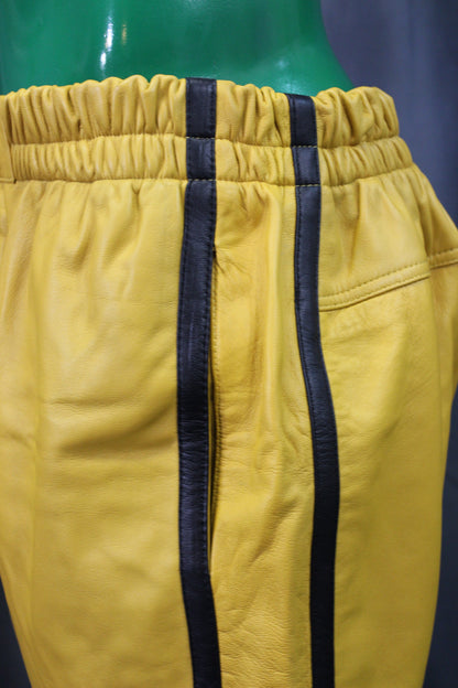 Basketball Shorts in Mustard Yellow and Black - view 3