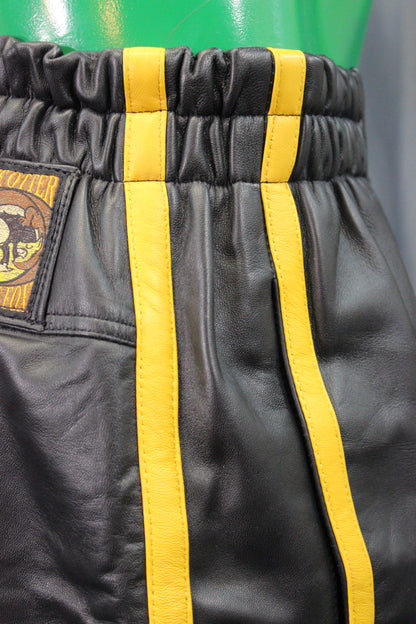 Basketball Shorts in Black and Yellow - view 6
