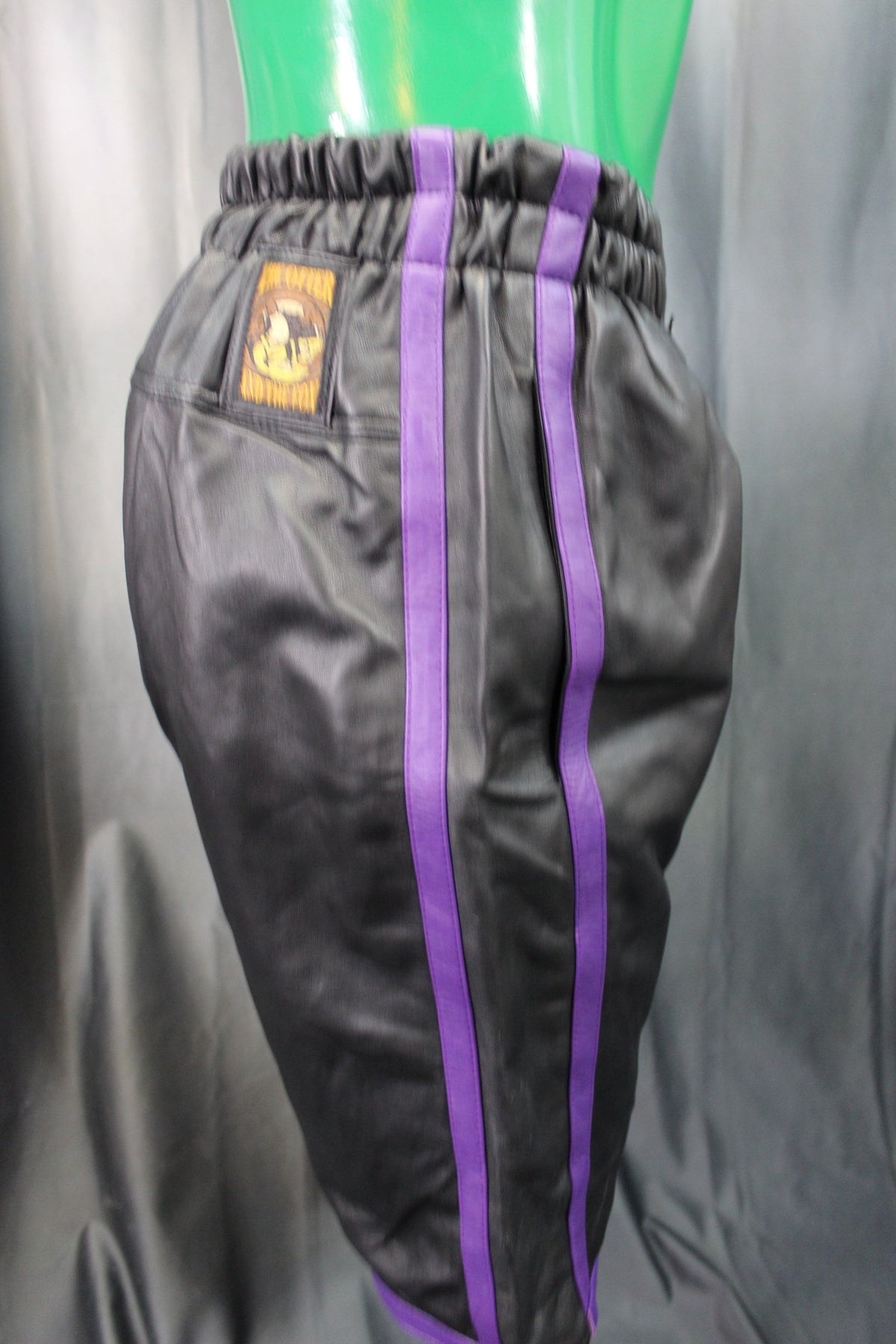 Basketball Shorts in Black and Purple - view 3