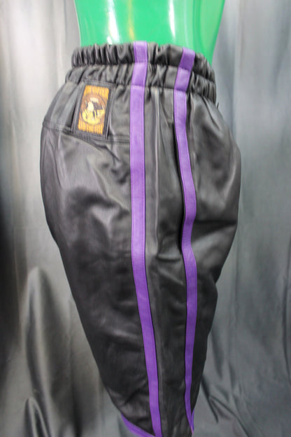 Basketball Shorts in Black and Purple - view 3