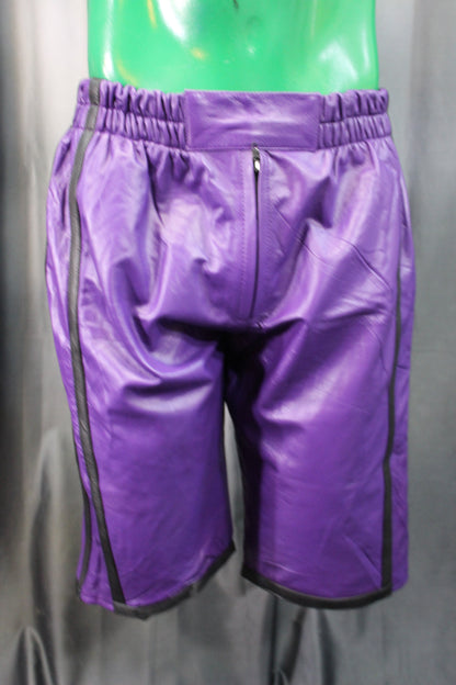 Basketball Shorts in Purple and Black - view 2