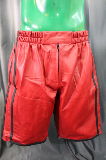 Basketball Shorts in Red and Black - view 2
