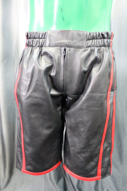 Basketball Shorts in Black and Red - view 2