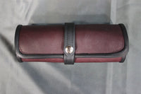 Leather Roll-Up Cigar Holder - front view