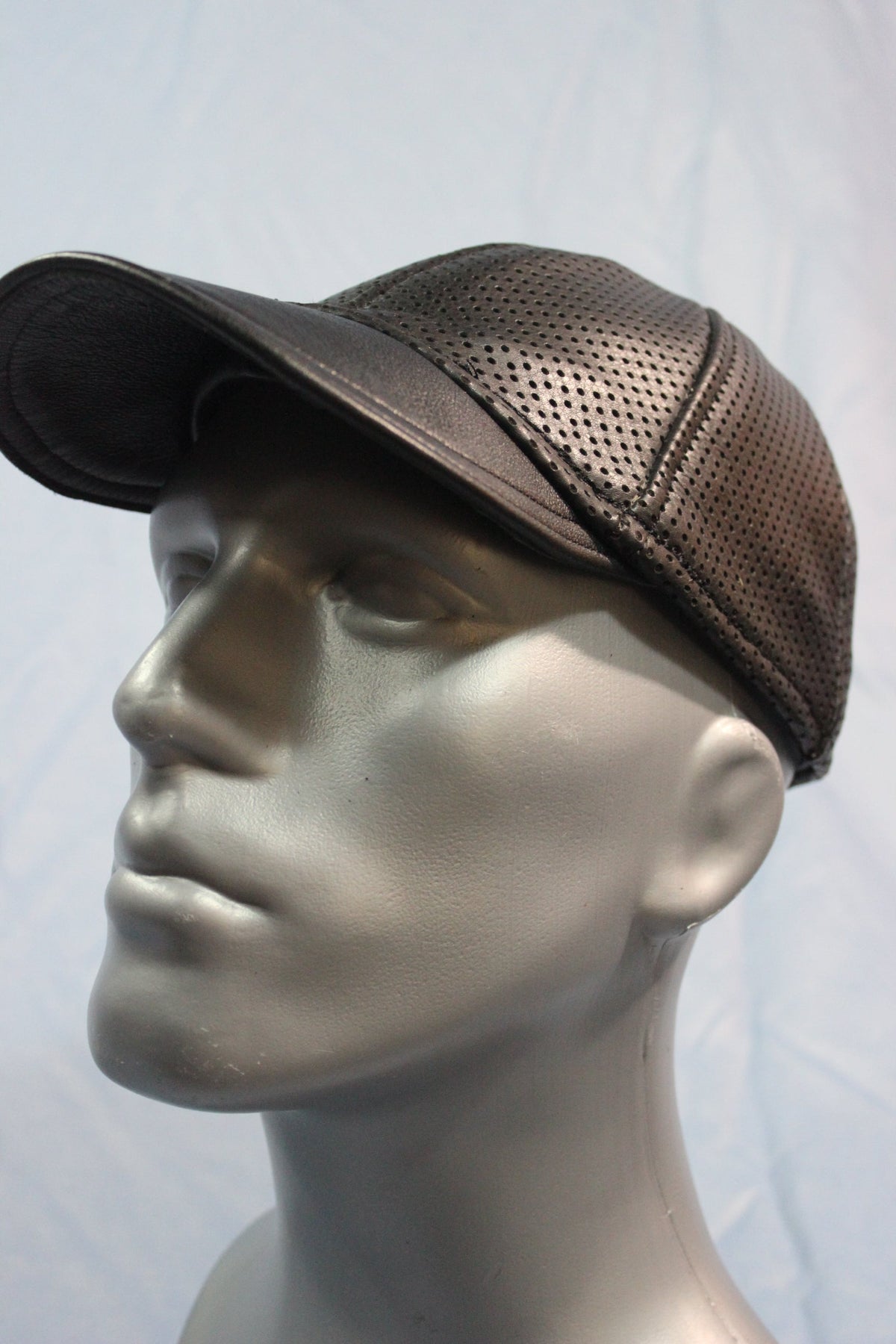 Perforated Leather Baseball Cap - view 4