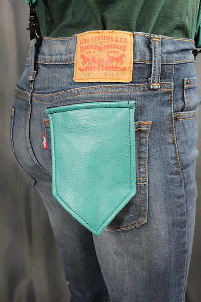 Colored Leather Pocket Flag - view 6