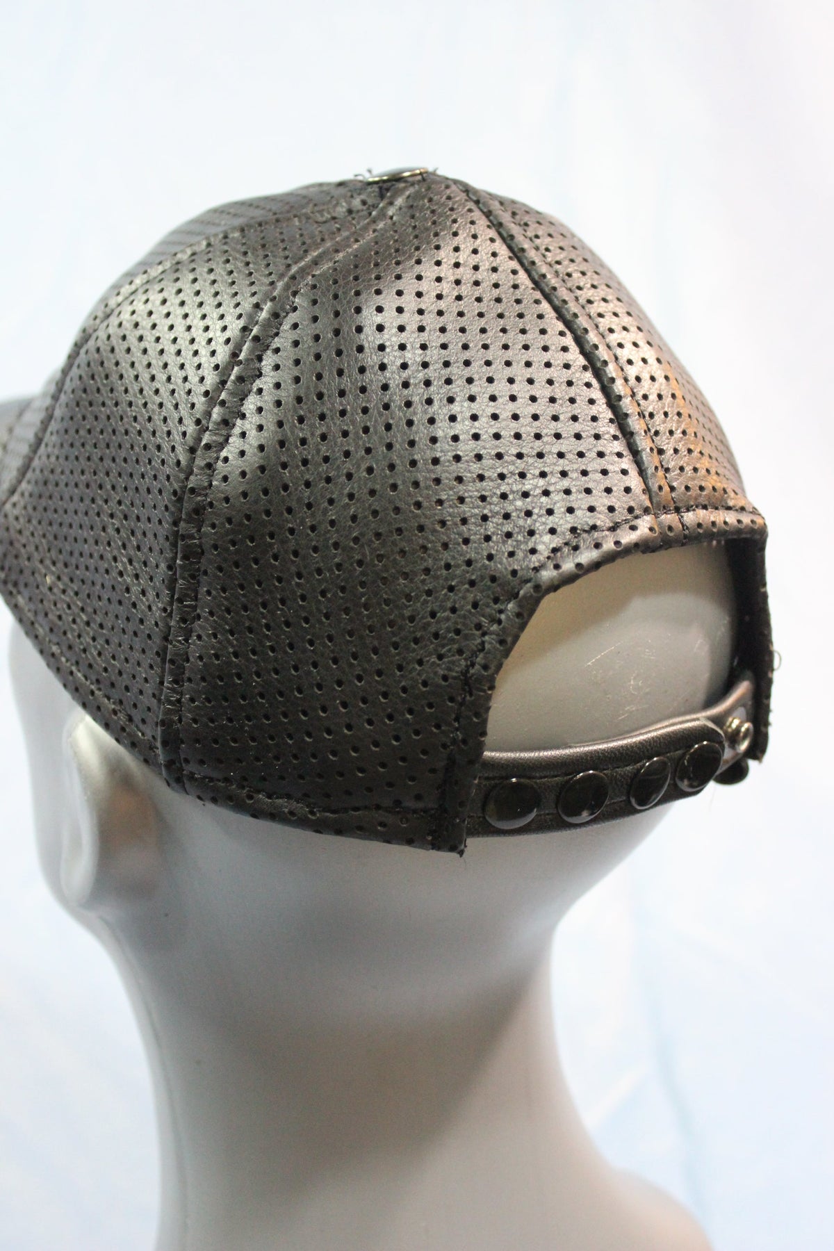 Perforated Leather Baseball Cap - view 6