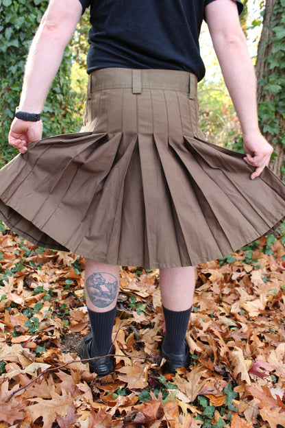 Firefighter Kilt in Brown and Florescent Orange - view 8