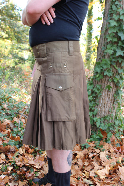 Firefighter Kilt in Brown and Florescent Orange - view 10