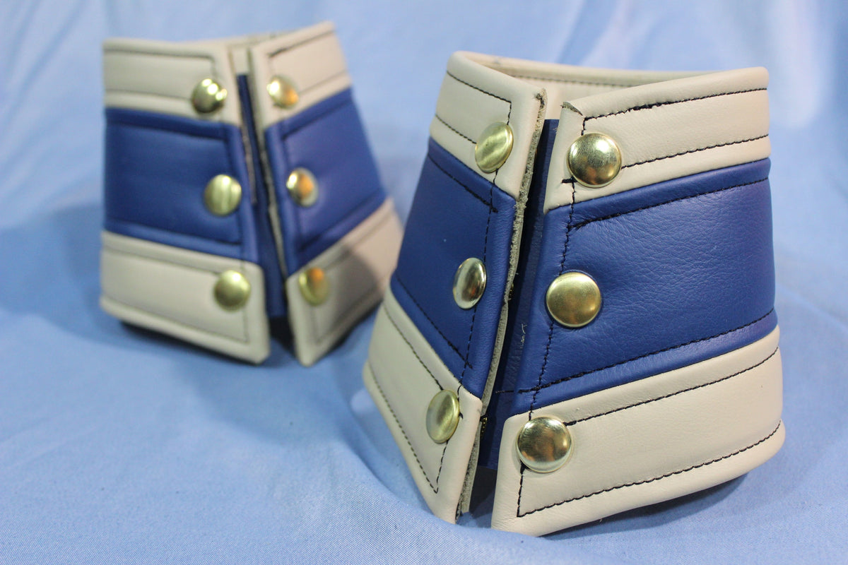 White and Blue Bracers - view 2