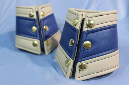 White and Blue Bracers - view 2