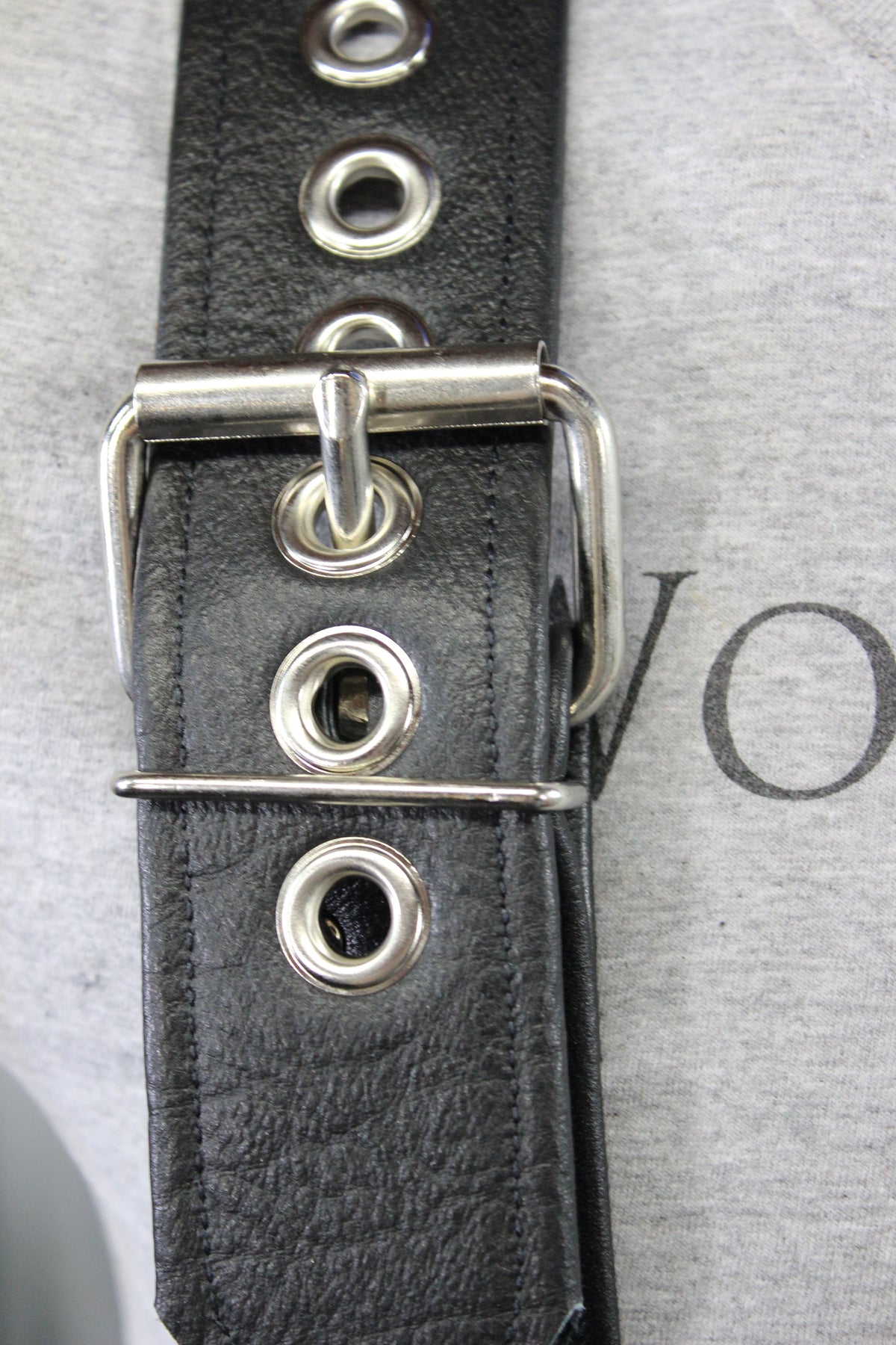 Our Back to Basics Black DOUBLE WIDE Convertable Leather Suspenders! - view 15