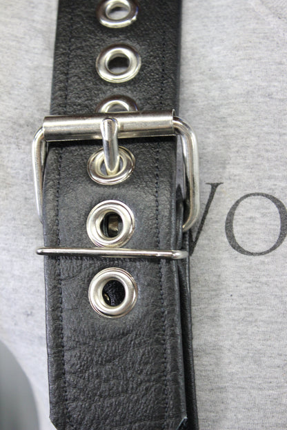 Our Back to Basics Black DOUBLE WIDE Convertable Leather Suspenders! - view 15