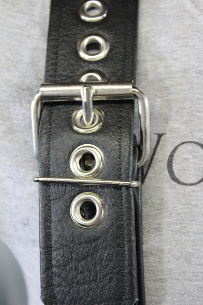 Our Back to Basics Black DOUBLE WIDE Convertable Leather Suspenders! - view 16