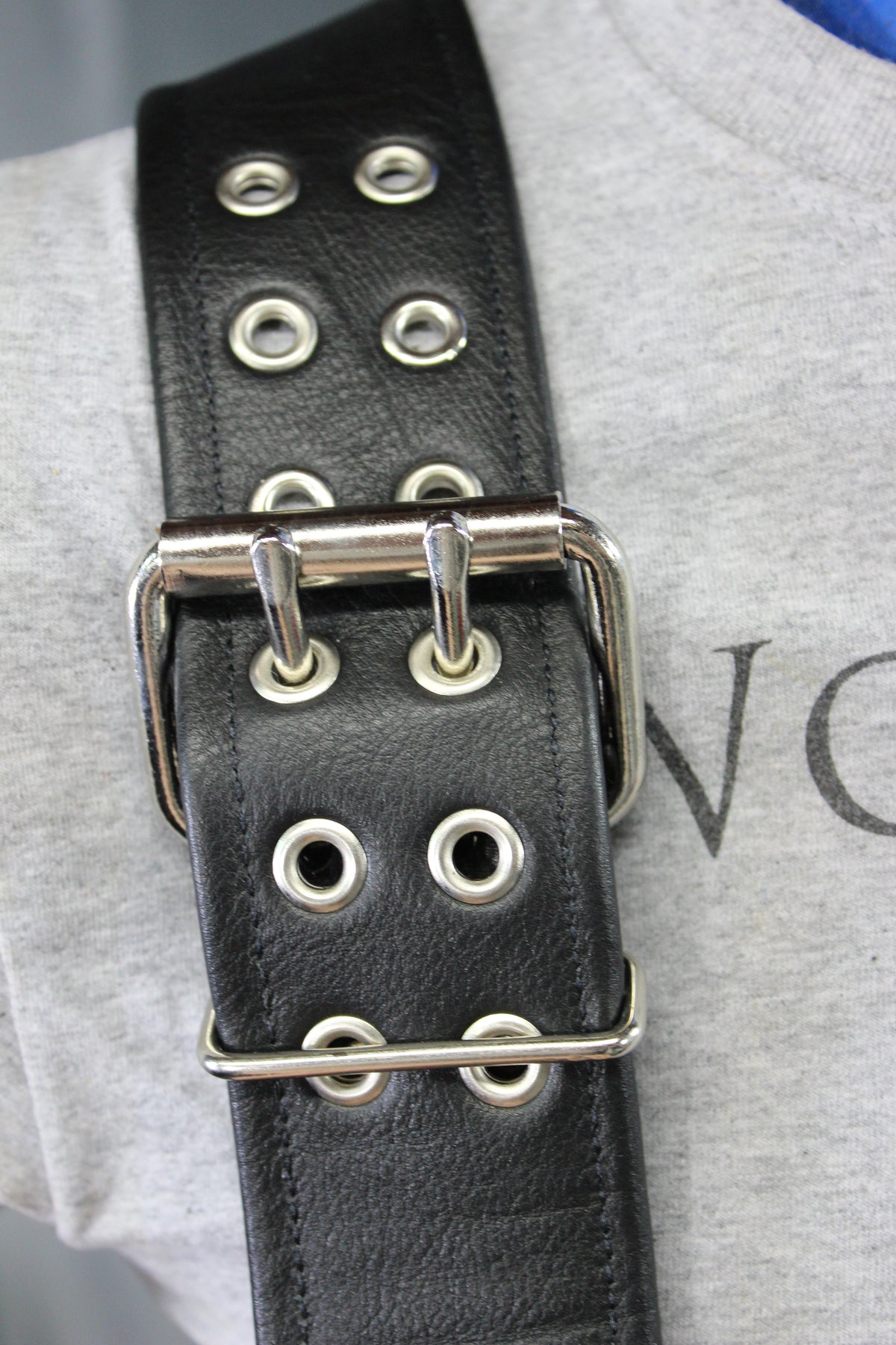 Our Back to Basics Black DOUBLE WIDE Convertable Leather Suspenders! - view 26
