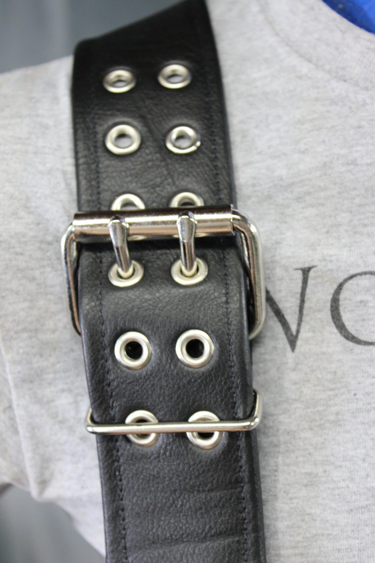 Our Back to Basics Black DOUBLE WIDE Convertable Leather Suspenders! - view 27
