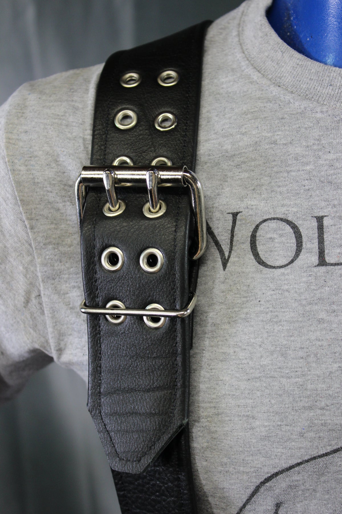 Our Back to Basics Black DOUBLE WIDE Convertable Leather Suspenders! - view 28
