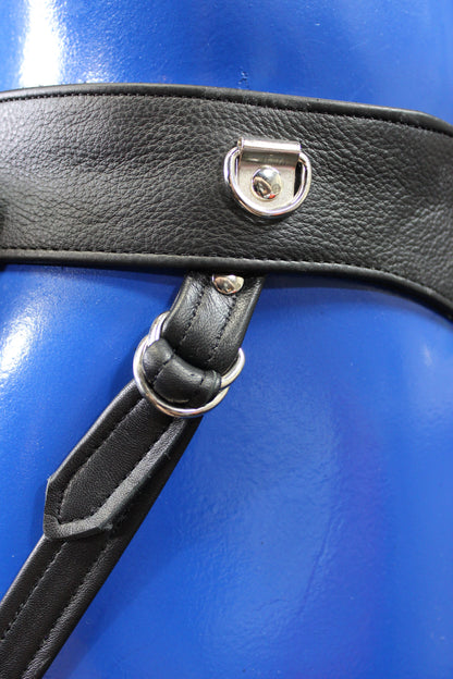 Black Leather Jock with built in Cockring - view 7