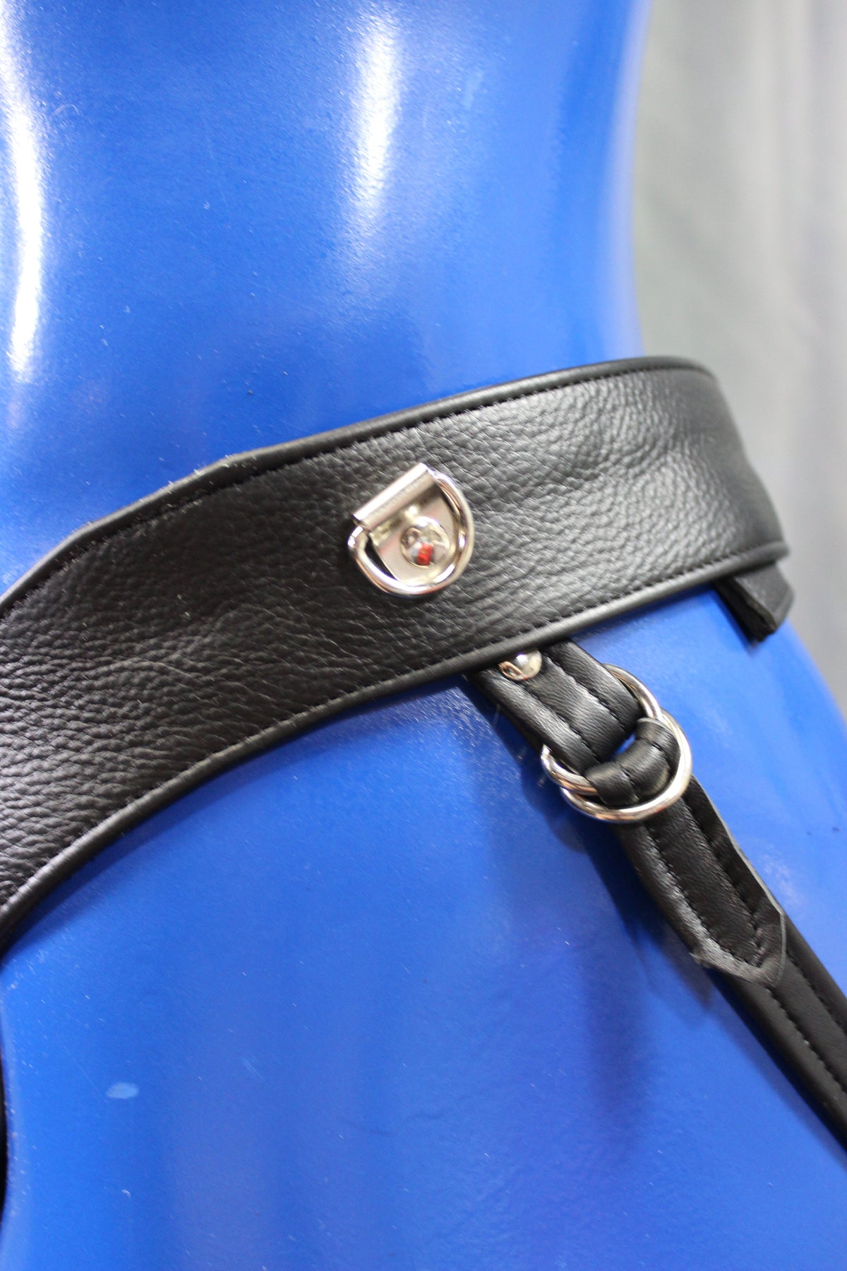 Black Leather Jock with built in Cockring - view 8