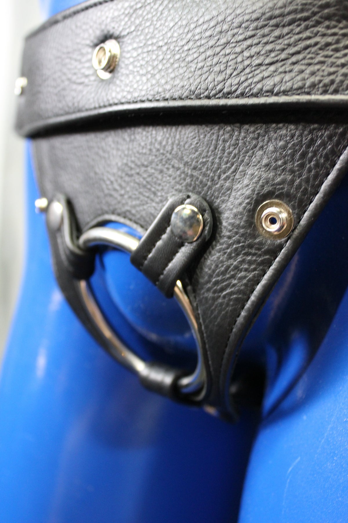 Black Leather Jock with built in Cockring - view 15