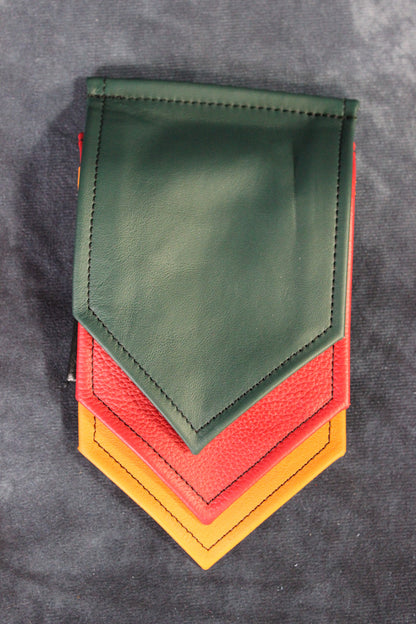 Interchangeable Layered Leather Pocket Flag - view 11
