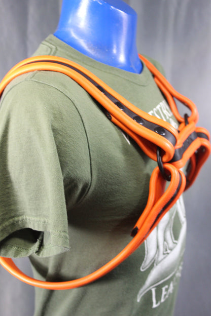 Black and Orange Bulldog Harness and Jock Combo! - view 16