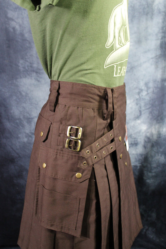 Classic KiltedBros Kilt in Brown - view 2