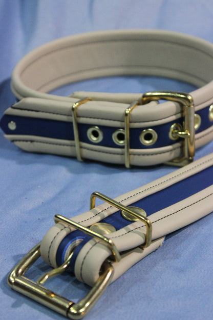 Two Toned Armbands (Blue with White Edging) - view 2
