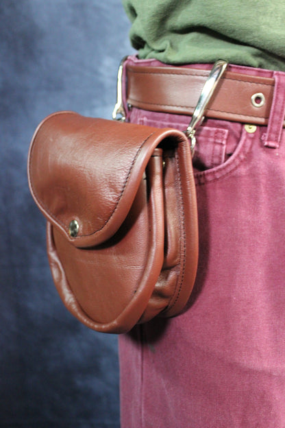 Leather Belt Pouch - front view