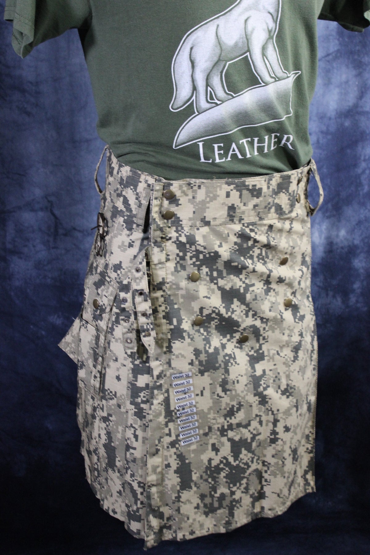 Classic KiltedBros Kilt in Digital Camo - front view