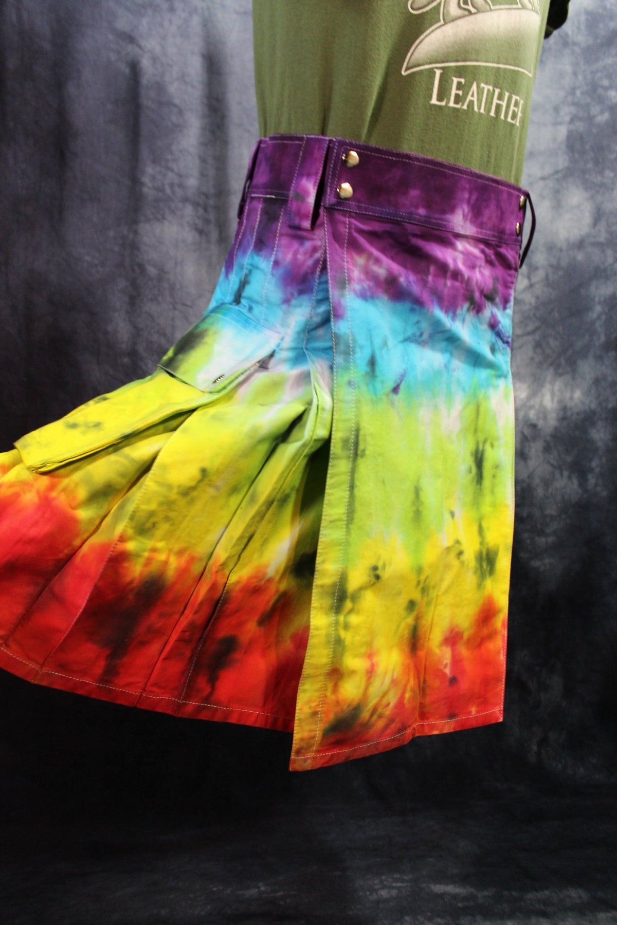 PRIDE Tie-Dye Kilt by Kilted Bros - view 3