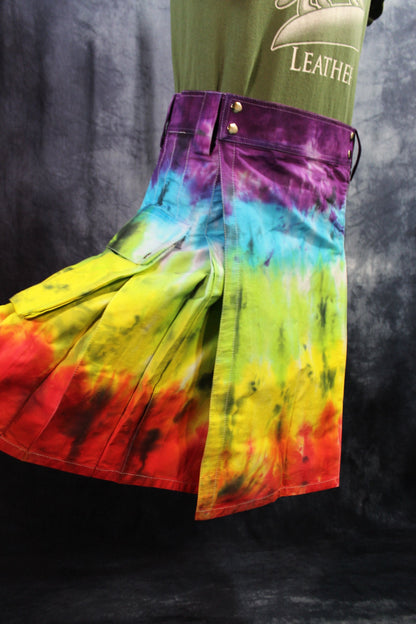 PRIDE Tie-Dye Kilt by Kilted Bros - view 3