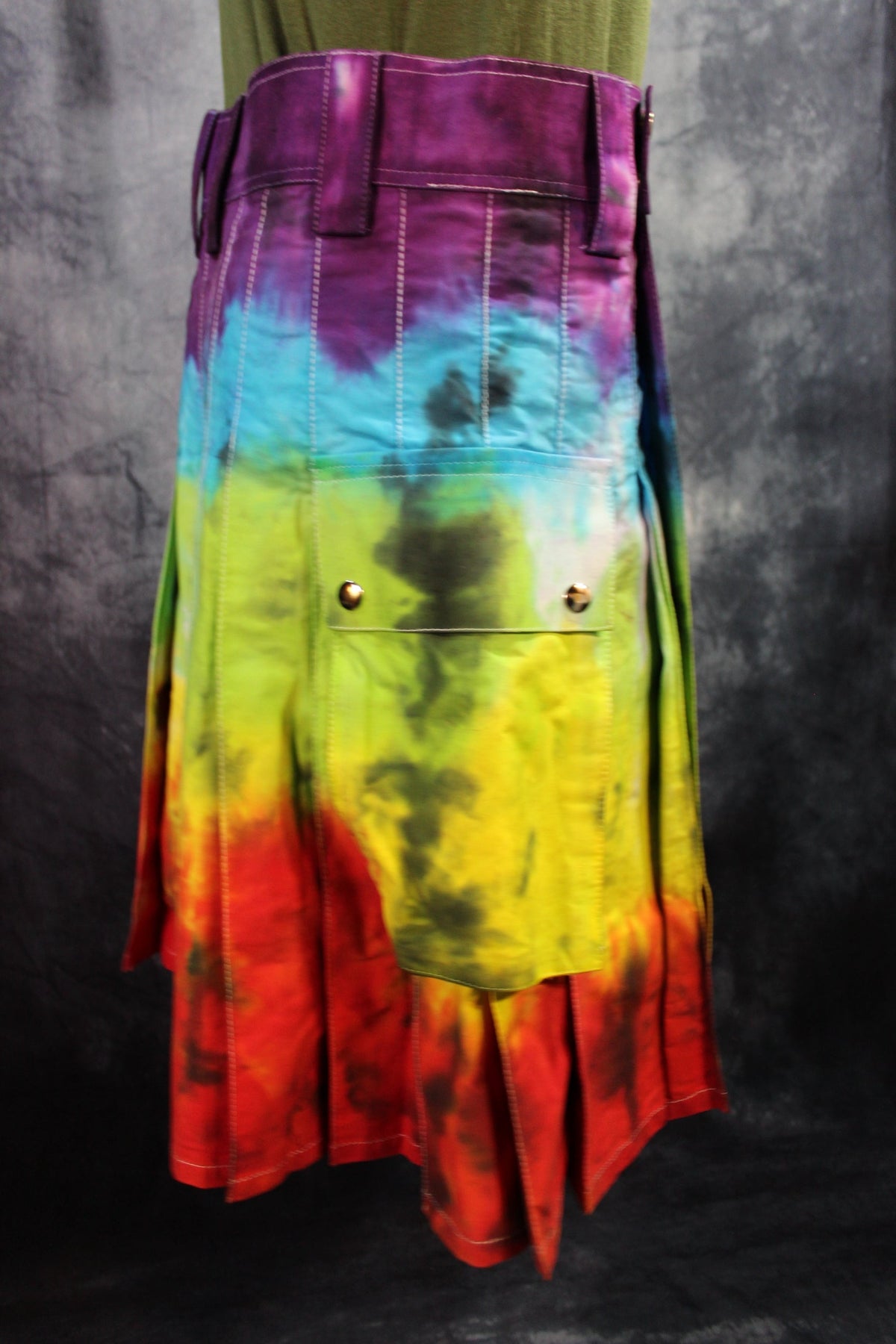 PRIDE Tie-Dye Kilt by Kilted Bros - view 4