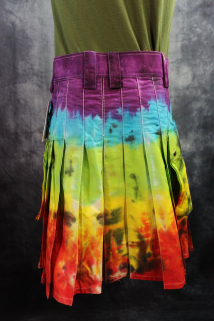 PRIDE Tie-Dye Kilt by Kilted Bros - view 5