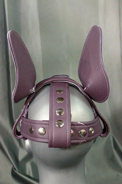 Husky Pup Hood in Purple, Lavender, and White - view 3