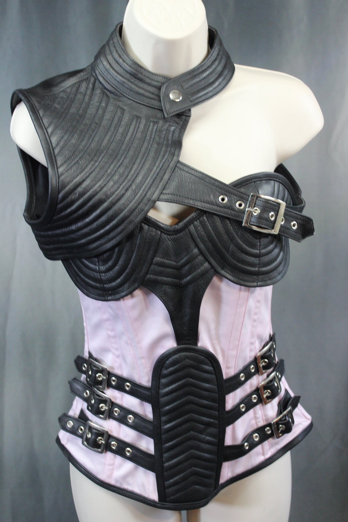Corset with Armor Bolero by The Otter and The Fox - front view