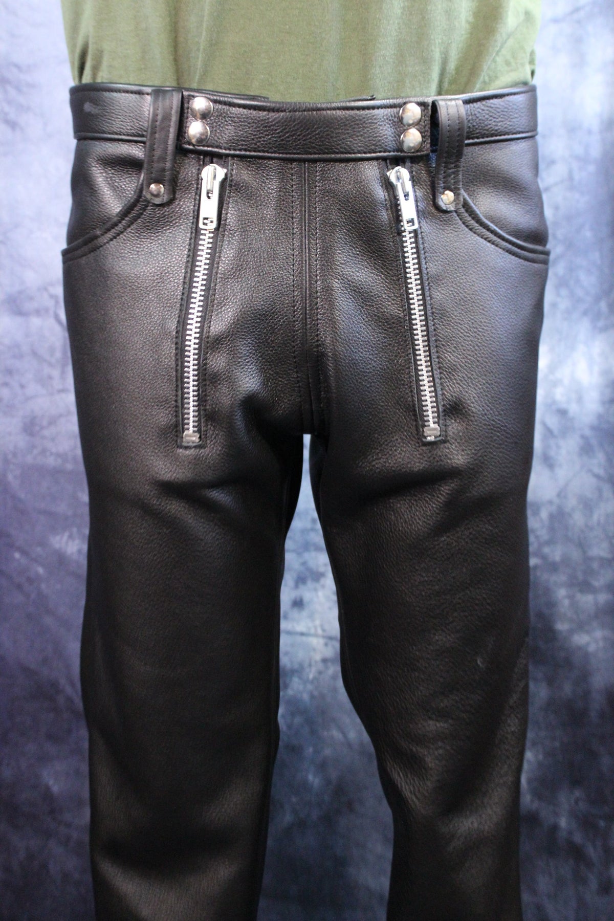 Front Access Leather Pants - view 8