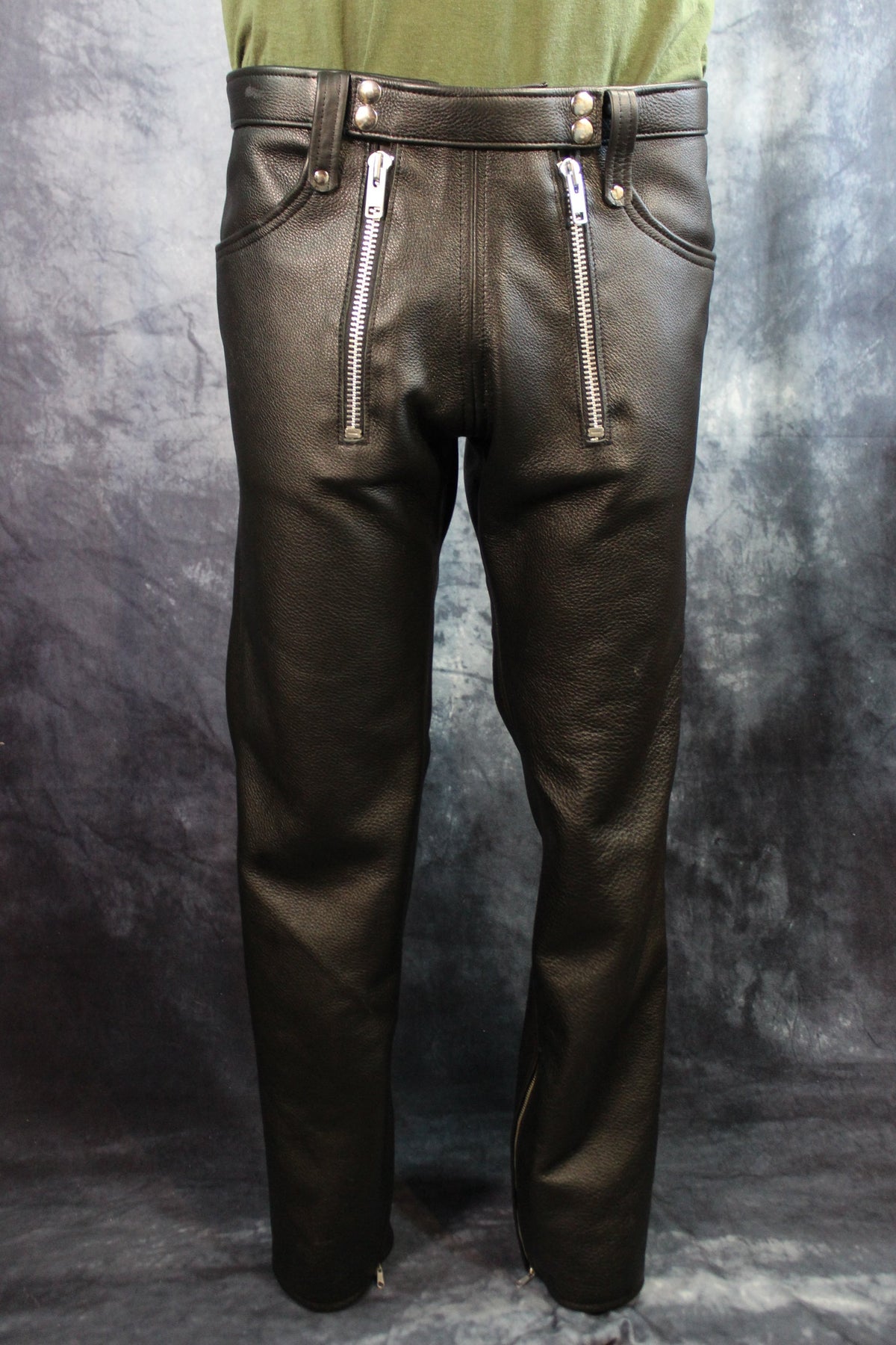 Front Access Leather Pants - view 12