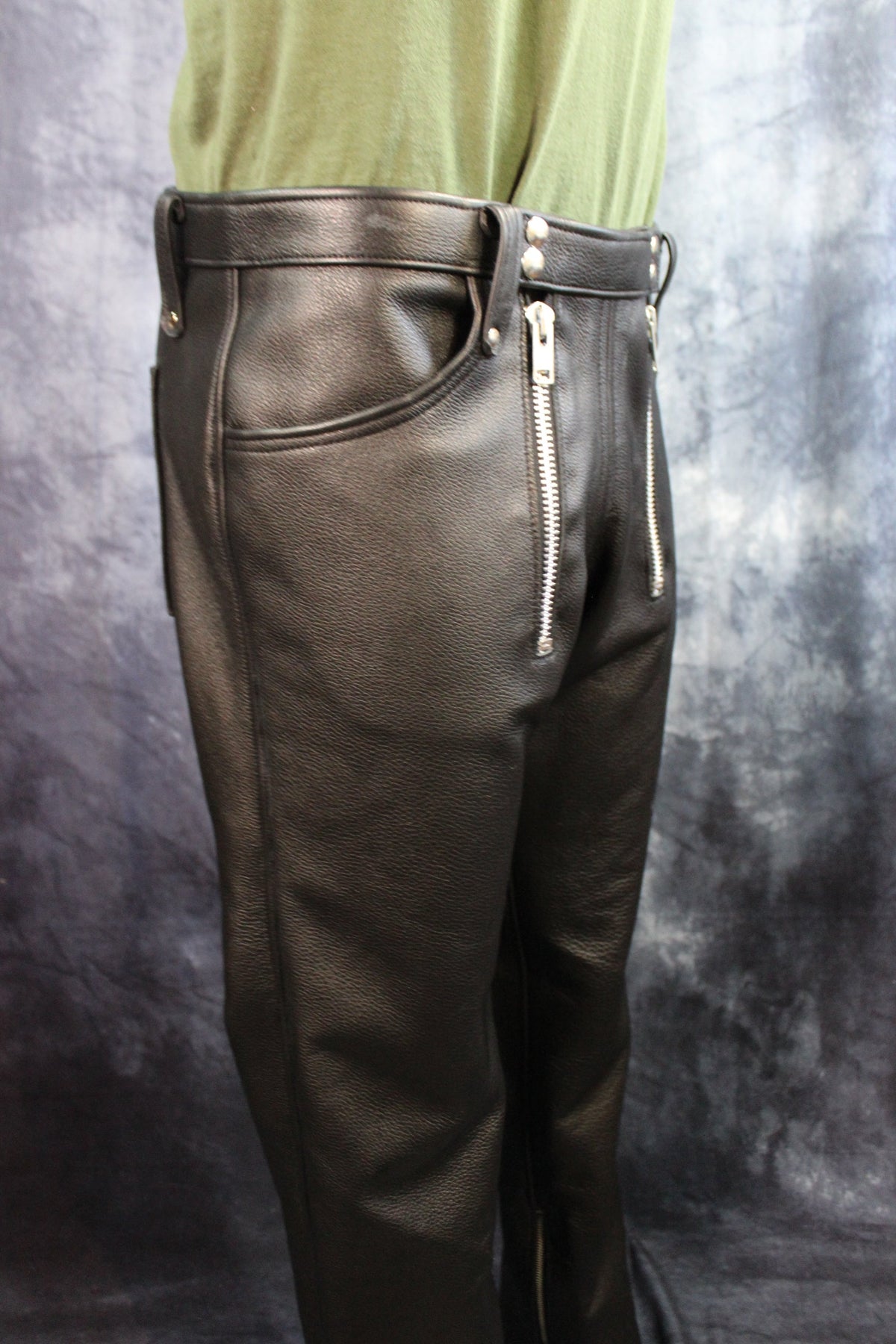 Front Access Leather Pants - view 15