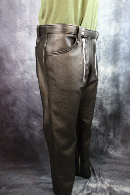 Front Access Leather Pants - view 16