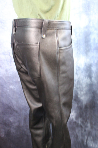 Front Access Leather Pants - view 19