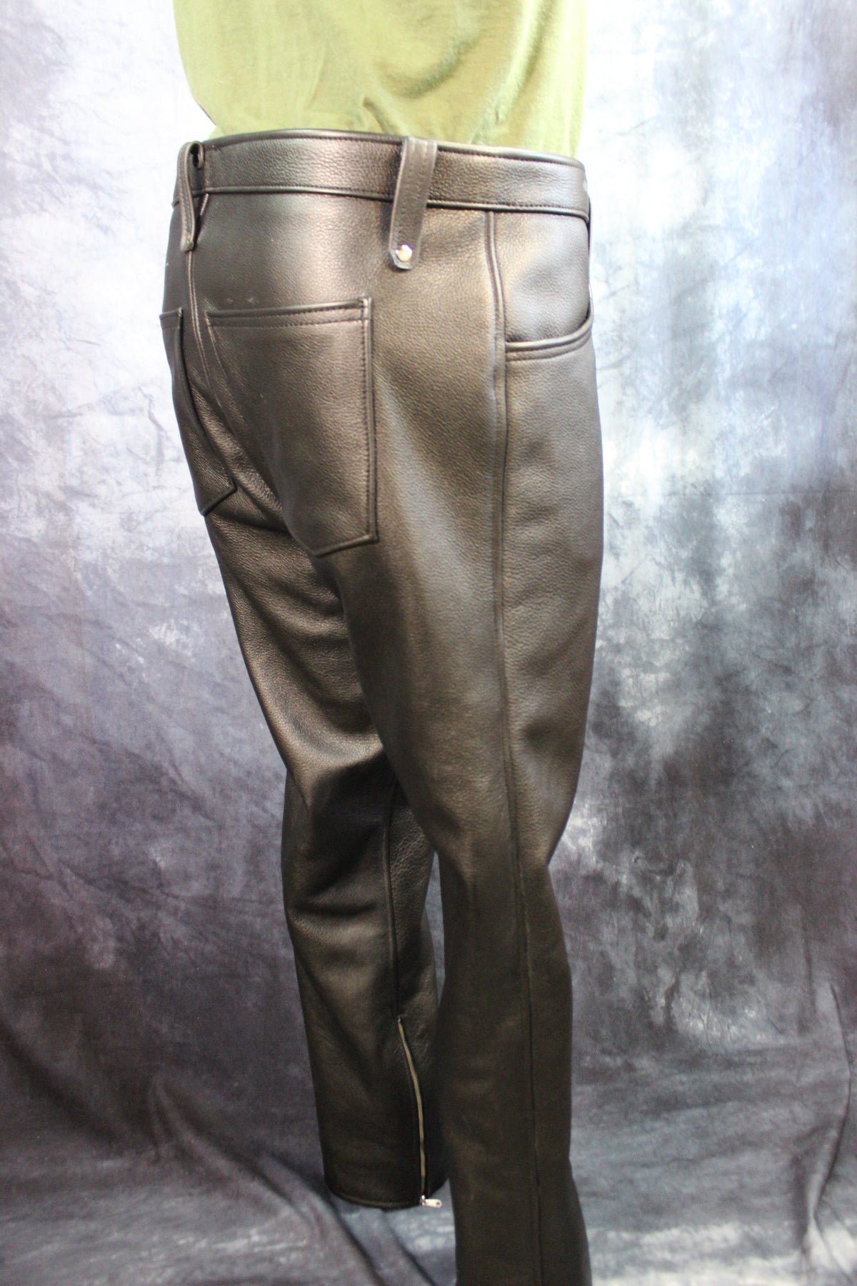 Front Access Leather Pants - view 20