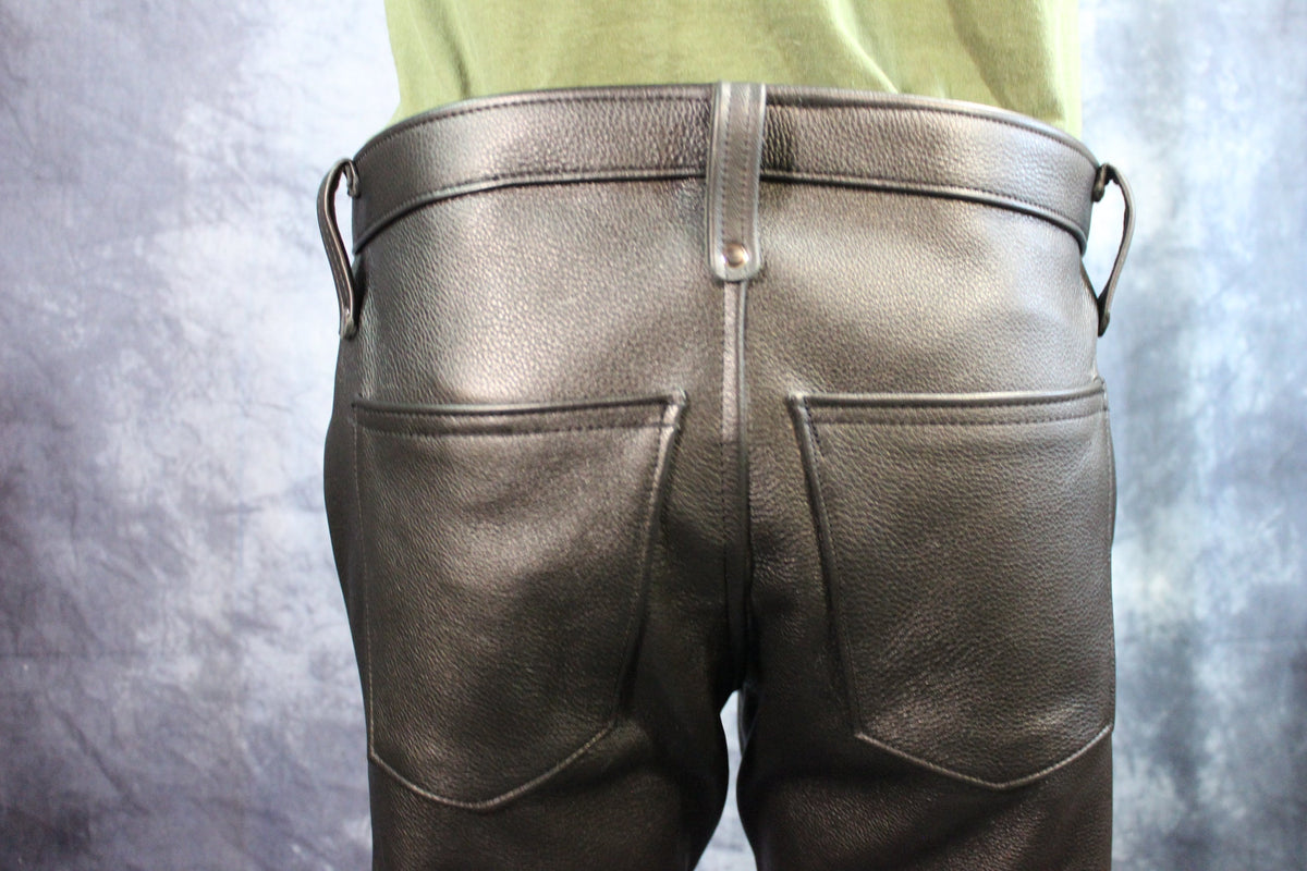 Front Access Leather Pants - view 22