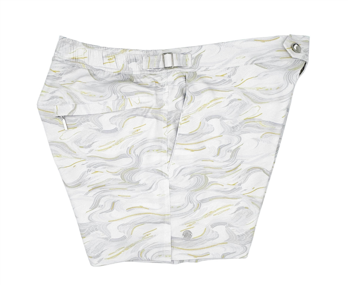 The Restless Swim Shorts - Carrara Marble