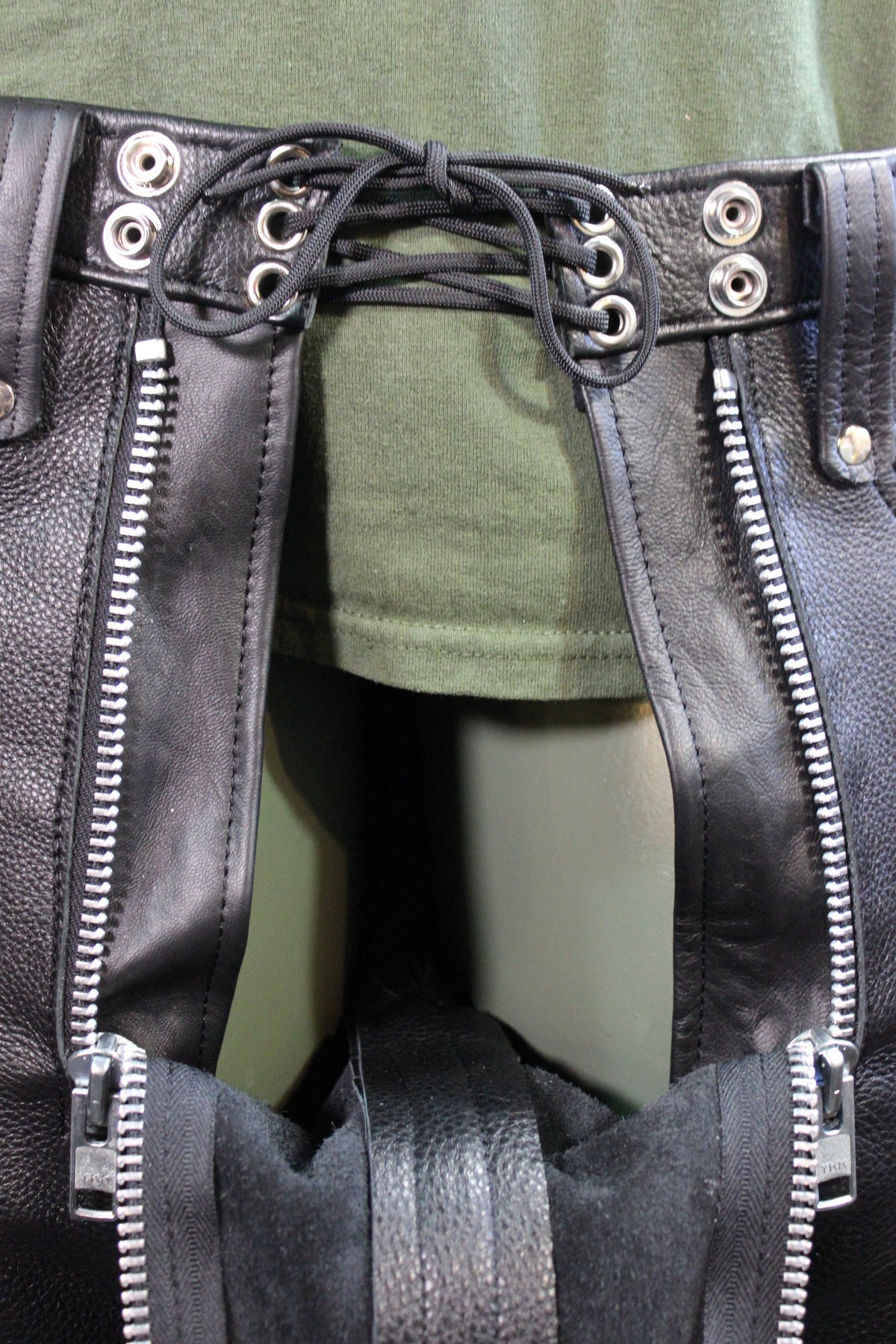 Front Access Leather Pants - view 28