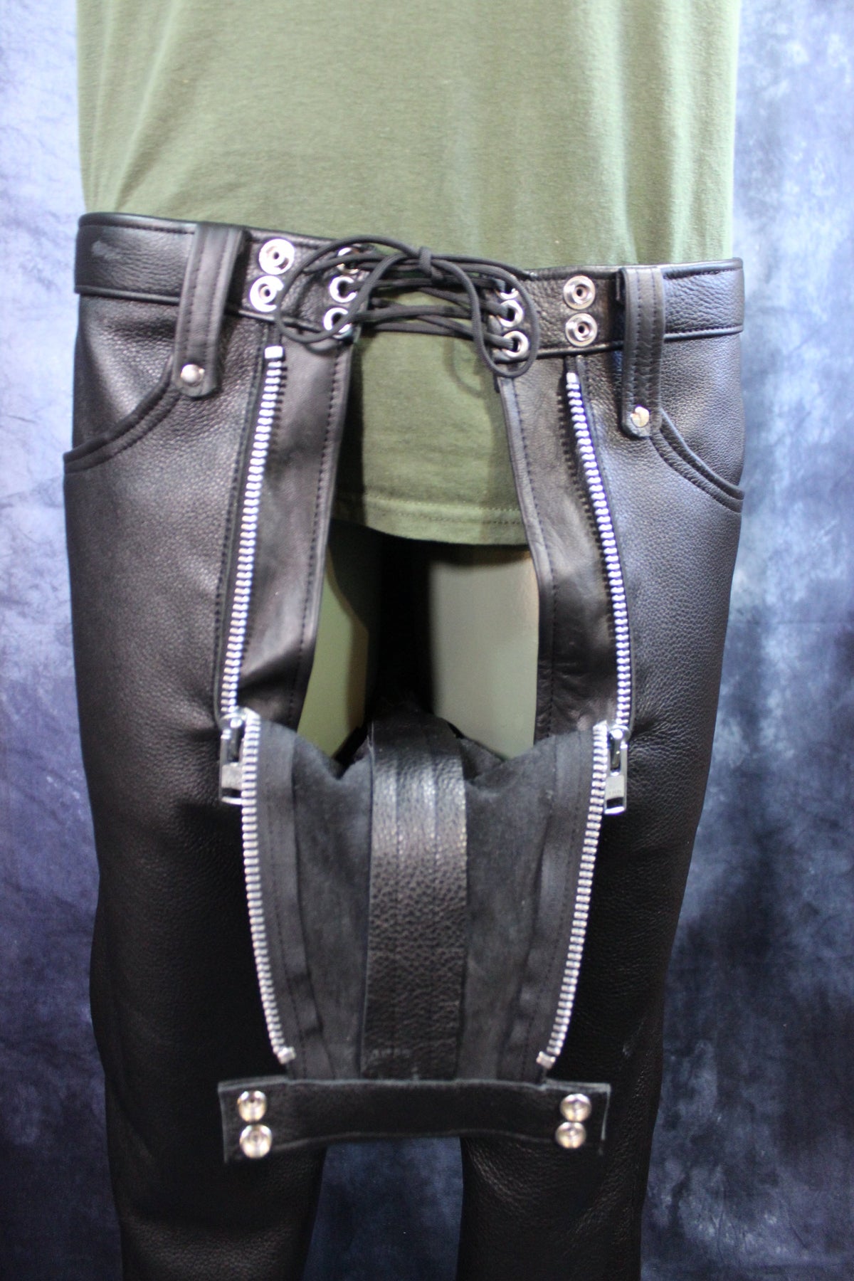 Front Access Leather Pants - view 31